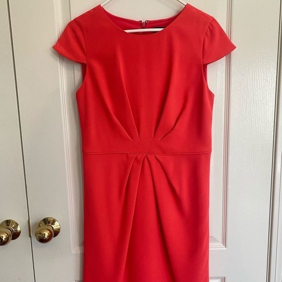 J. Crew Dresses J Crew Red Sheath Midi Dress Poshmark